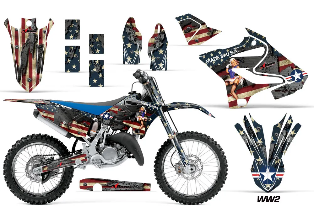 Yamaha YZ125 Dirt Bike Graphic Kit - 2015-2021 WW2