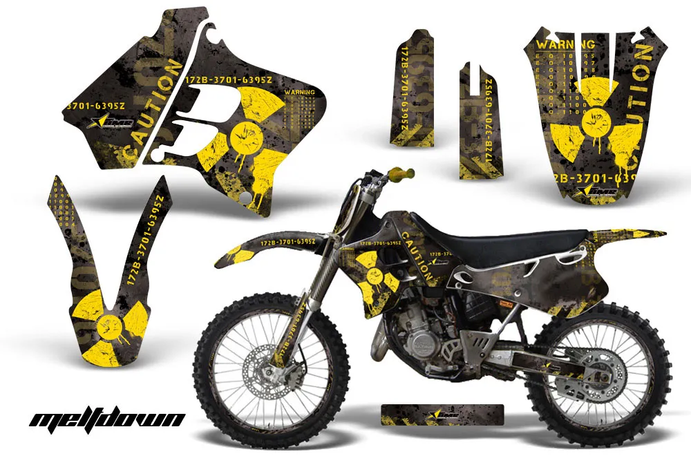 Yamaha YZ250 2 Stroke Dirt Bike Custom Graphic Kit - 1993-1995