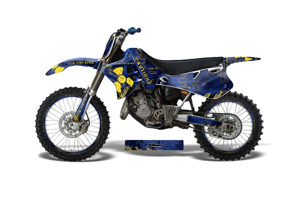 Yamaha YZ250 2 Stroke Dirt Bike Graphic Kit - 1993-1995 Meltdown Blue