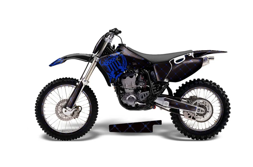 Yamaha YZ250 4 Stroke Dirt Bike Graphic Kit - 1998-2002 Silver Star - Reloaded Blue