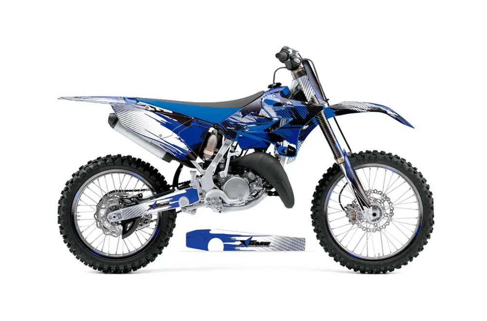 Yamaha YZ250 Dirt Bike Graphic Kit - 2015-2021 Carbon X Blue