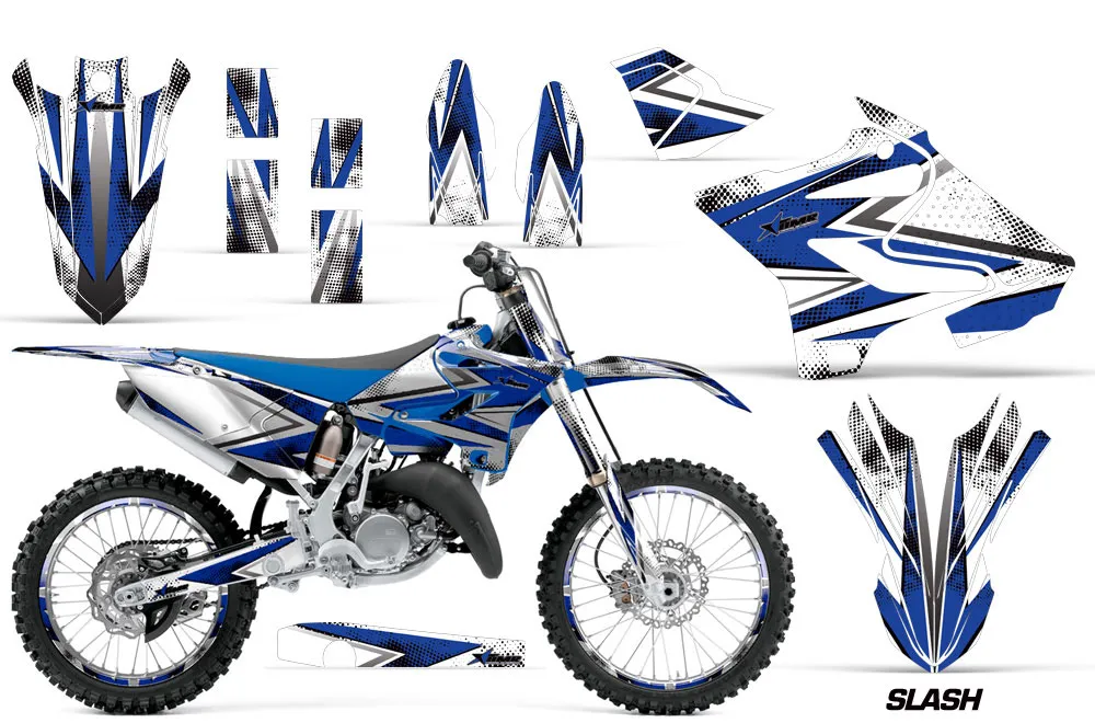 Yamaha YZ250 Dirt Bike Graphic Kit - 2015-2021 Slash Blue