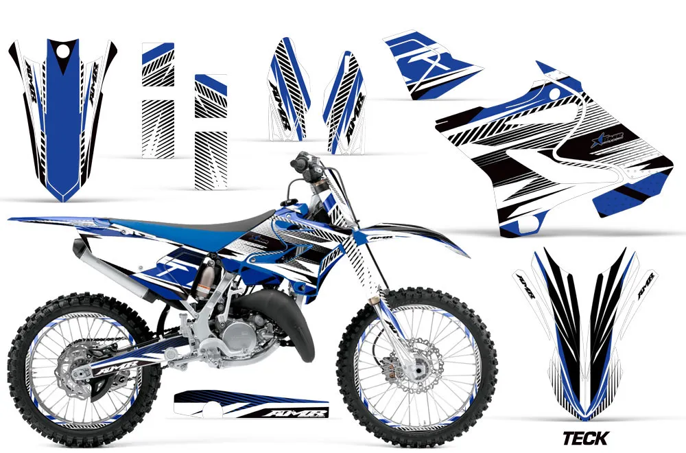 Yamaha YZ250 Dirt Bike Graphic Kit - 2015-2021 Teck Blue