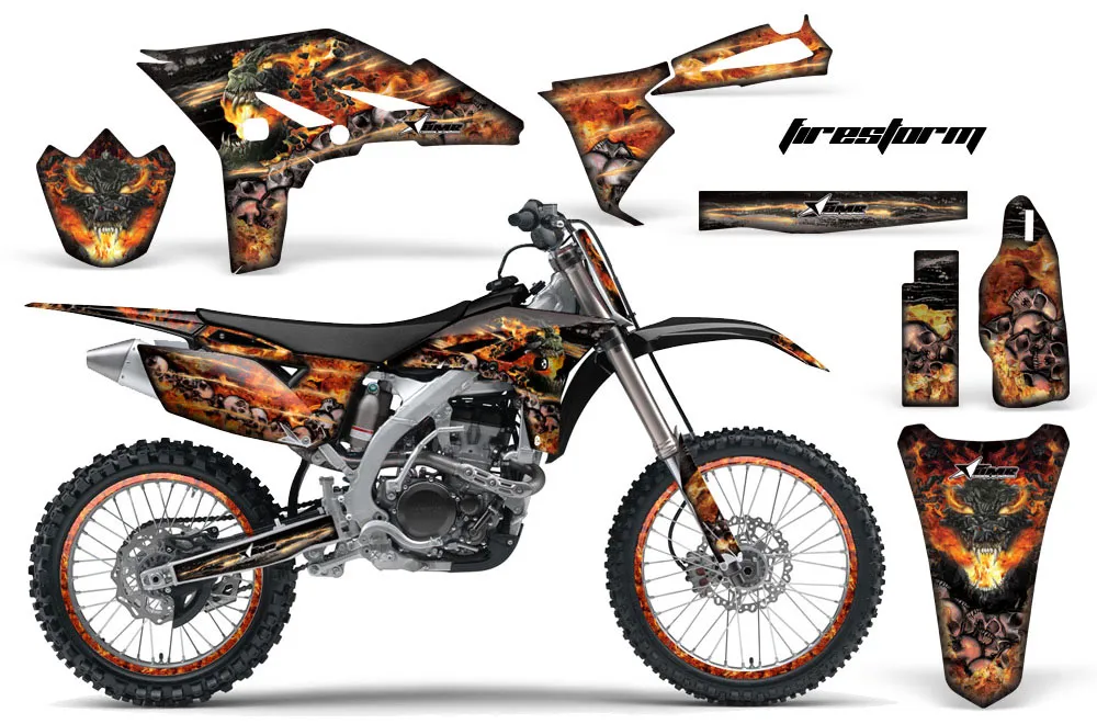 Yamaha YZ250 F 4 Stroke Dirt Bike Custom Graphic Kit - 2010-2013