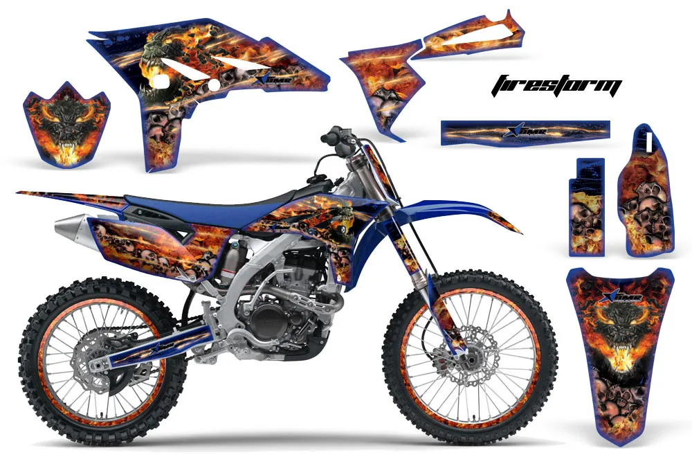 Yamaha YZ250 F 4 Stroke Dirt Bike Custom Graphic Kit - 2010-2013