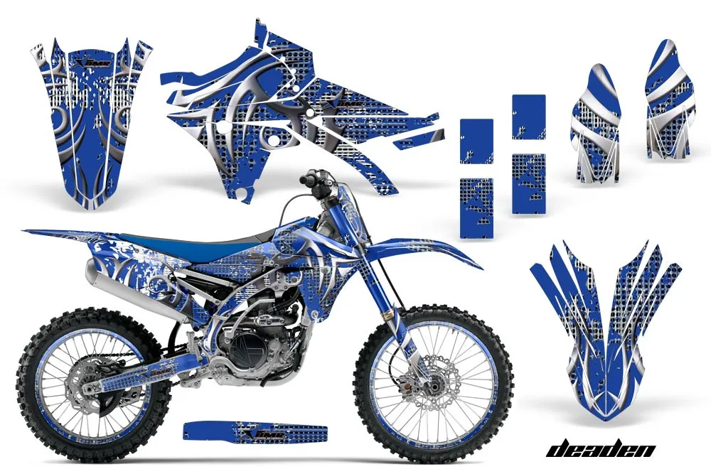 Yamaha YZ250 F Dirt Bike Graphic Kit - 2014-2018 Deaden Blue