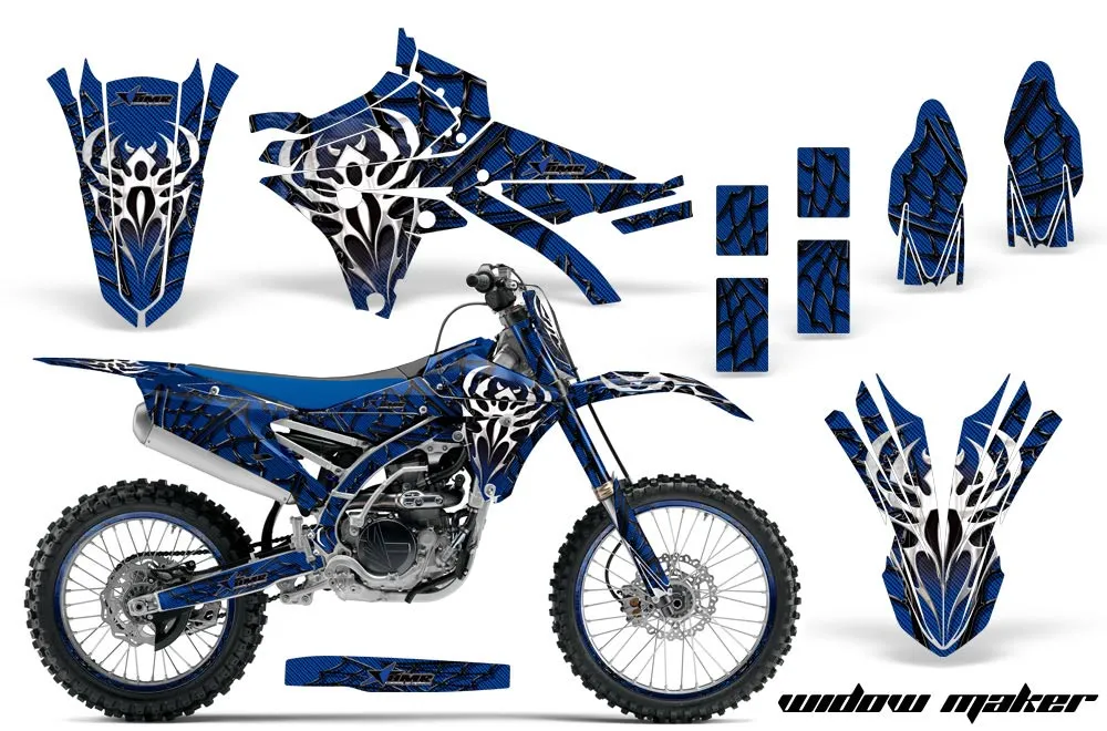 Yamaha YZ250 F Dirt Bike Graphic Kit - 2014-2018 Widow Maker Blue