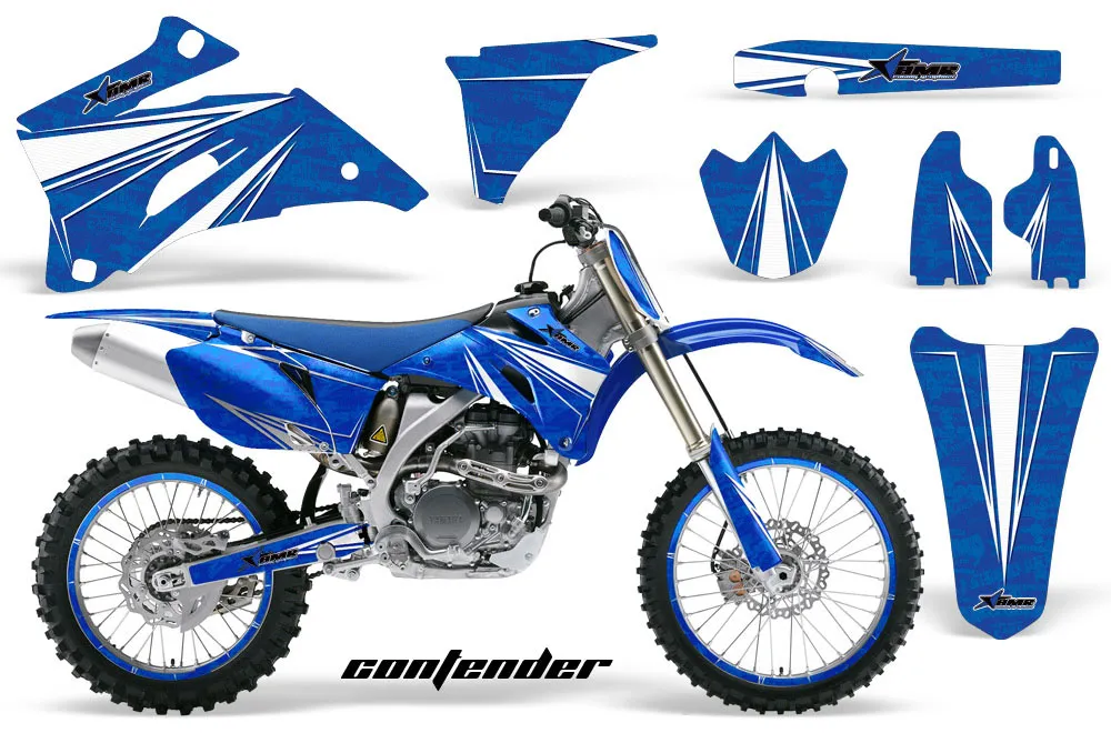Yamaha YZ250F / YZ450F Dirt Bike Graphic Kit - 2006-2009 Contender Blue