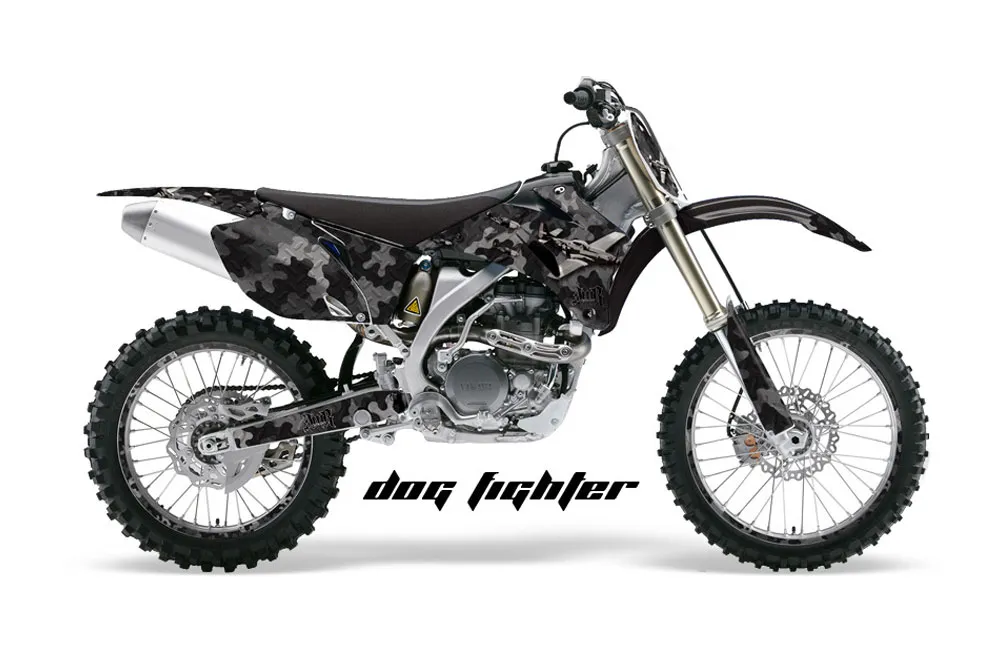 Yamaha YZ250F / YZ450F Dirt Bike Graphic Kit - 2006-2009 Dog Fighter Black