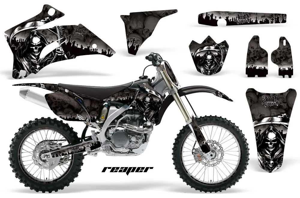 Yamaha YZ250F / YZ450F Dirt Bike Graphic Kit - 2006-2009 Reaper Black