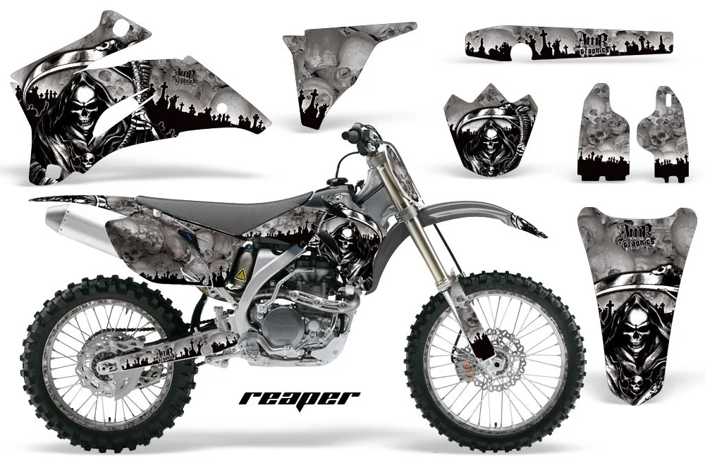 Yamaha YZ250F / YZ450F Dirt Bike Graphic Kit - 2006-2009 Reaper Silver