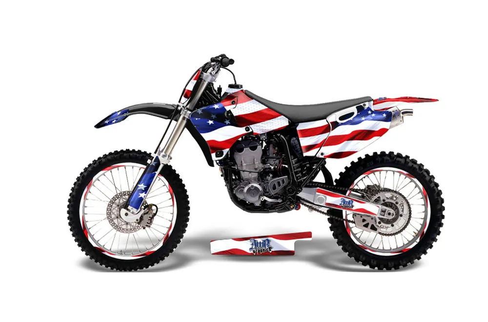 Yamaha YZ400 4 Stroke Dirt Bike Graphic Kit - 1998-2002 Stars and Stripes