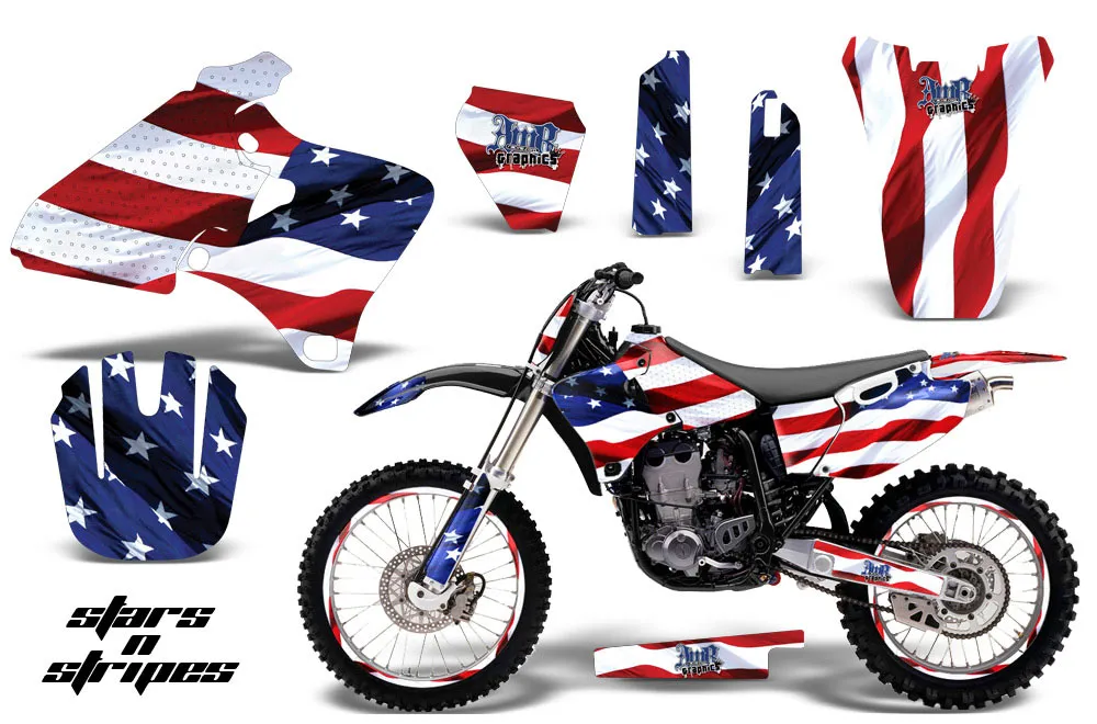 Yamaha YZ426 F 4 Stroke Dirt Bike Graphic Kit - 1998-2002 Stars and Stripes