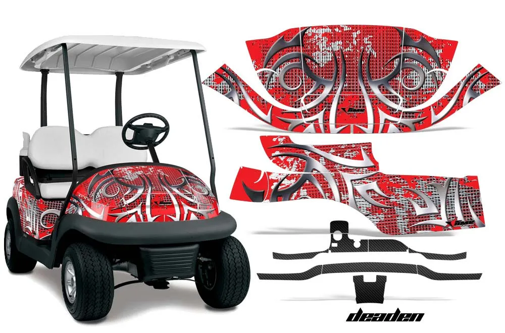 Club Car Precedent I2 Golf Cart Graphic Kit - 2004-2017 Deaden Red