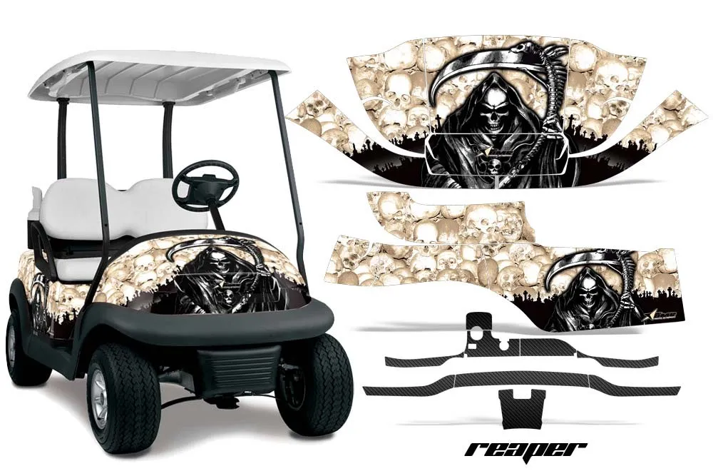 Club Car Precedent I2 Golf Cart Graphic Kit - 2004-2017 Reaper Cream