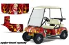 Club Car Golf Cart Graphic Kit - 1983-2014 Motorhead Mandy Red