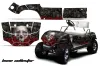Yamaha G-Series Golf Cart Graphic Kit - 1995-2006 Bone Collector Black