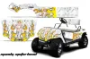 Yamaha G-Series Golf Cart Graphic Kit - 1995-2006 Motorhead Mandy White