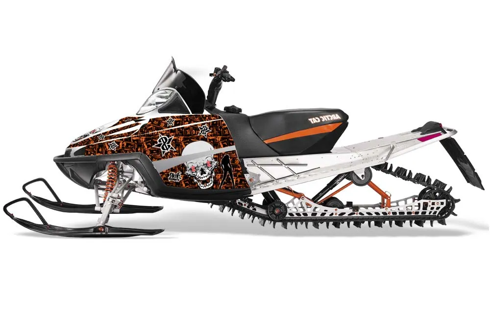 Arctic Cat M Series / Crossfire Sled Graphic Kit - All Years Showoff Orange