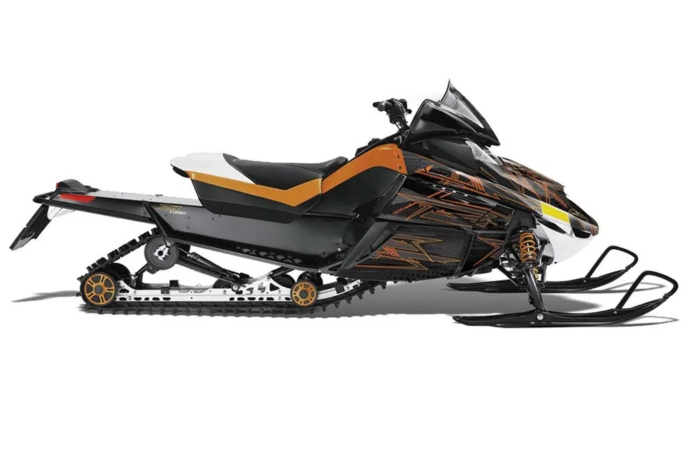 Arctic Cat Z1 Turbo Sled Graphic Kit - 2006-2012 The Grid Orange