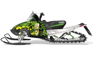 Arctic Cat M Series / Crossfire Sled Graphic Kit - All Years Motorhead Mandy Green