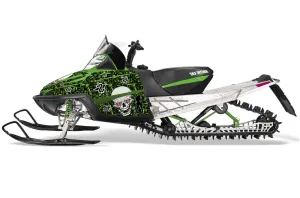 Arctic Cat M Series / Crossfire Sled Graphic Kit - All Years Showoff Green