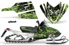 Arctic Cat M Series / Crossfire Sled Graphic Kit - All Years Glock Green
