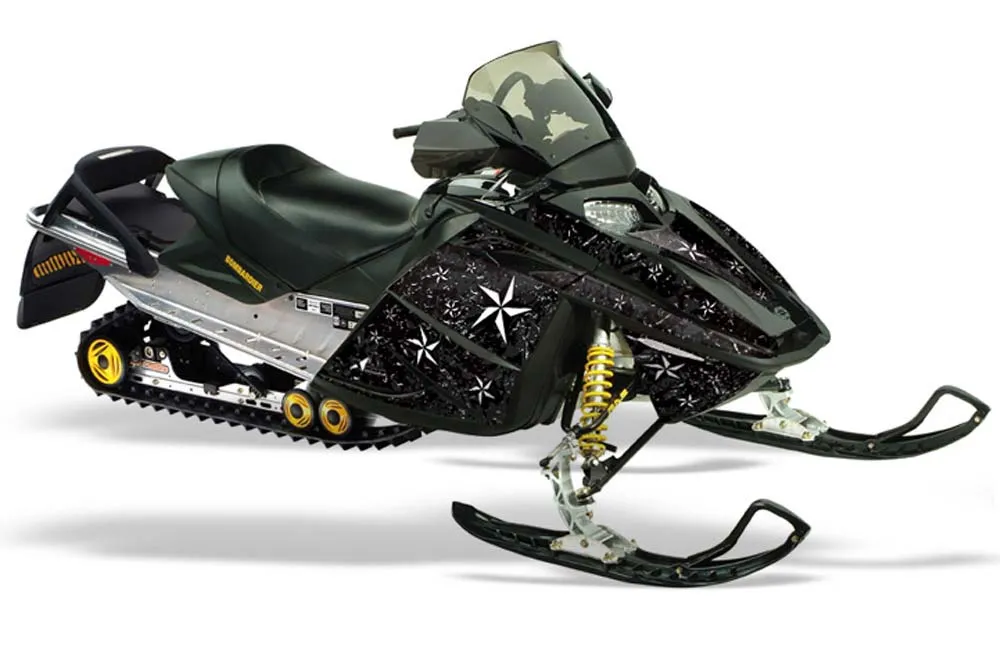 Ski Doo Rev Sled Graphic Kit - 2004-2012 North Star Black