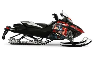 Ski Doo Rev XR Sled Graphic Kit - 2009-2015 Mad Hatter Red