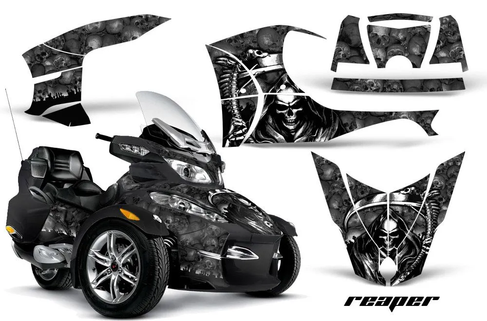 Can Am BRP (RTS) Spyder Graphic Kit - 2010-2013 Reaper Black