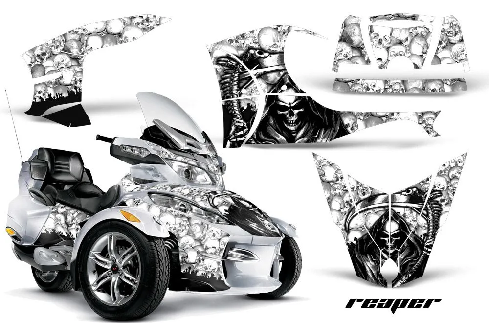 Can Am BRP (RTS) Spyder Graphic Kit - 2010-2013 Reaper White