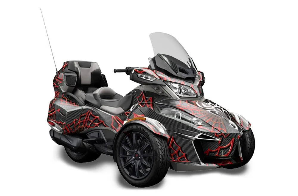 Can Am BRP (RTS) Spyder w/ Trim Kit Graphic Kit - 2014-2019 Widow Maker Red