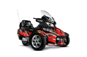 Can Am BRP (RTS) Spyder w/ Trim Kit Graphic Kit - 2010-2013 Tribal Flame Red