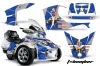 Can Am BRP (RTS) Spyder Graphic Kit - 2010-2013 T Bomber Blue