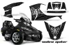 Can Am BRP (RTS) Spyder Graphic Kit - 2010-2013 Widow Maker Black