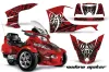 Can Am BRP (RTS) Spyder Graphic Kit - 2010-2013 Widow Maker Red