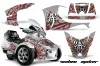 Can Am BRP (RTS) Spyder Graphic Kit - 2010-2013 Widow Maker Silver
