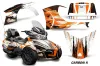 Can Am BRP (RTS) Spyder w/ Trim Kit Graphic Kit - 2014-2019 Carbon X Orange