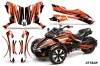 Can Am F3-S Spyder Graphic Kit - All Years Attack Orange