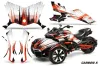 Can Am F3-S Spyder Graphic Kit - All Years Carbon X Orange