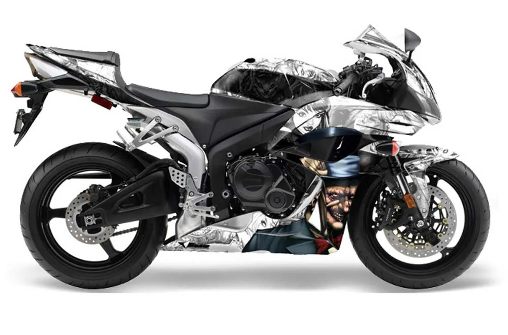 Honda CBR 1000 RR Graphic Kit - 2004-2005 Mad Hatter White