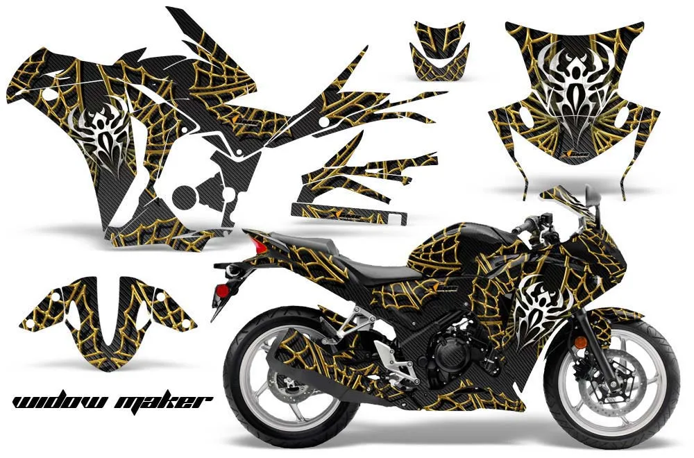 Honda CBR 250R Graphic Kit - 2010-2013 Widow Maker Yellow