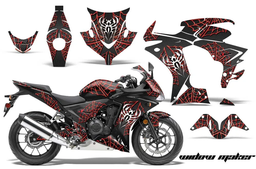 Honda CBR 500R Graphic Kit - 2013-2014 Widow Maker Red