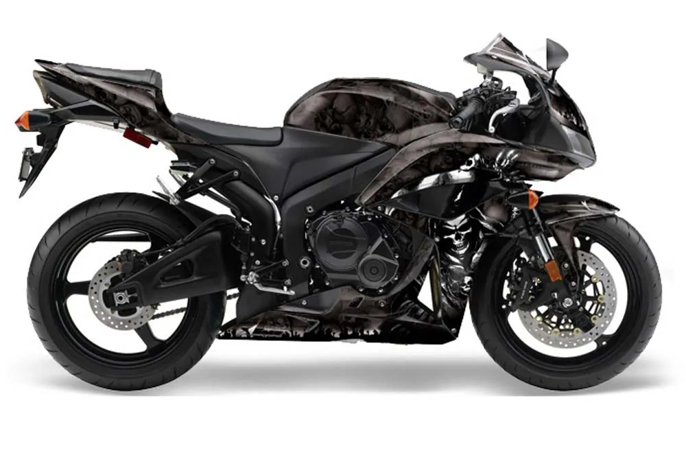 Honda CBR 600 RR Graphic Kit - 2007-2008 Reaper Black