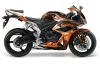Honda CBR 1000 RR Graphic Kit - 2004-2005 Carbon X Orange