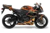 Honda CBR 1000 RR Graphic Kit - 2004-2005 Firestorm Black