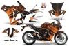 Honda CBR 250R Graphic Kit - 2010-2013 Carbon X Orange