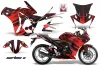 Honda CBR 250R Graphic Kit - 2010-2013 Carbon X Red