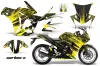 Honda CBR 250R Graphic Kit - 2010-2013 Carbon X Yellow