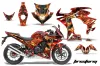 Honda CBR 500R Graphic Kit - 2013-2014 Firestorm Red